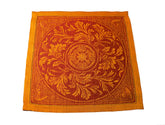 Renaissance Set of 6 Linen Napkins - Warm Sienna and Saffron